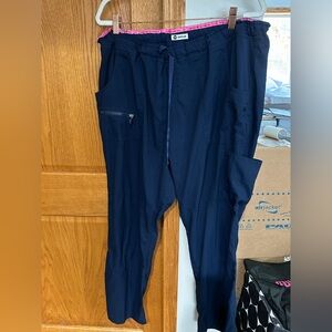 Navy Blue Women's Boot Cut scrub Pants